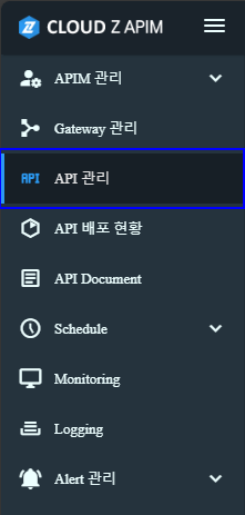 Menu Quản lý API
