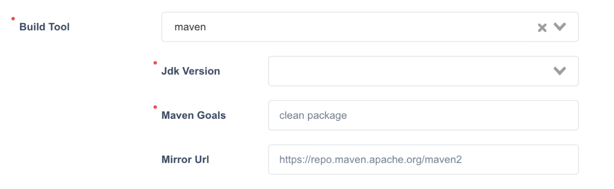Màn hình Cấu hình Maven